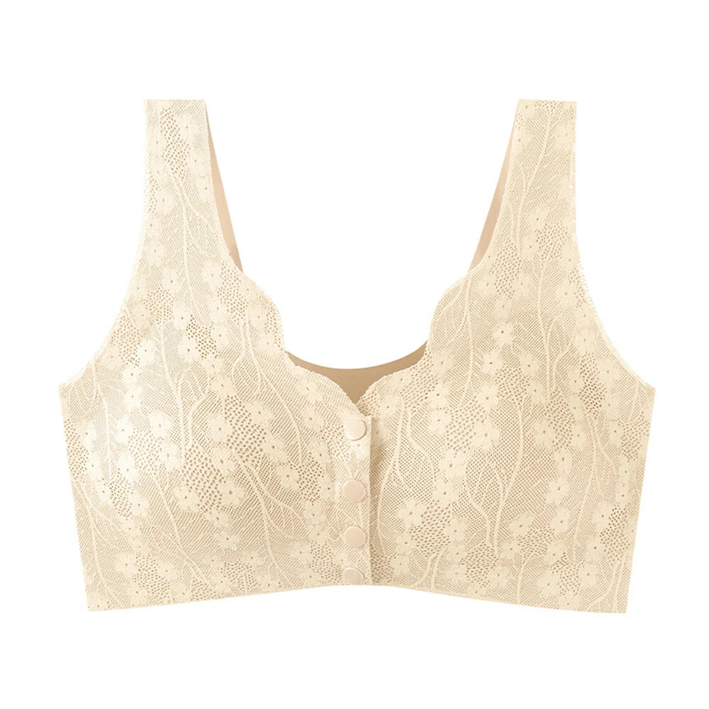 Front-Clasping Wire-Free Bras for Ladies